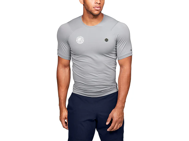 MGA/BLK UA ラッシュ ライオンマーク アーマー ショートスリーブ - Image 3