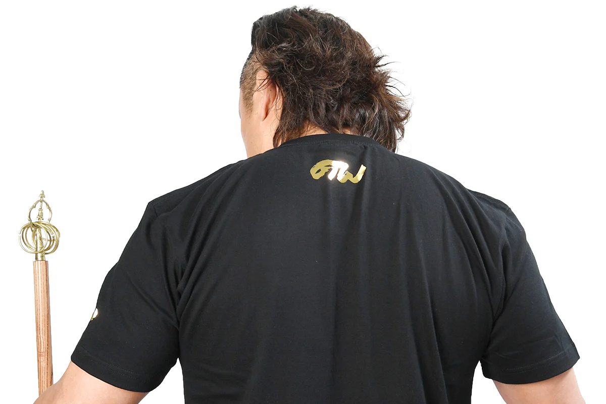 後藤洋央紀「BISHAMON」Tシャツ（金箔） - Image 3