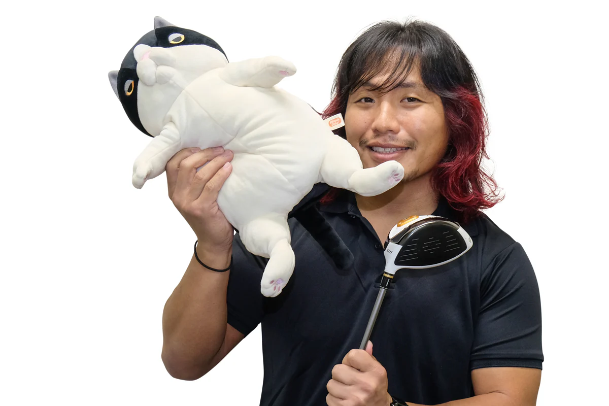 もちねこ ハチワレ ゴルフヘッドカバー&ハンドパペット - Image 6