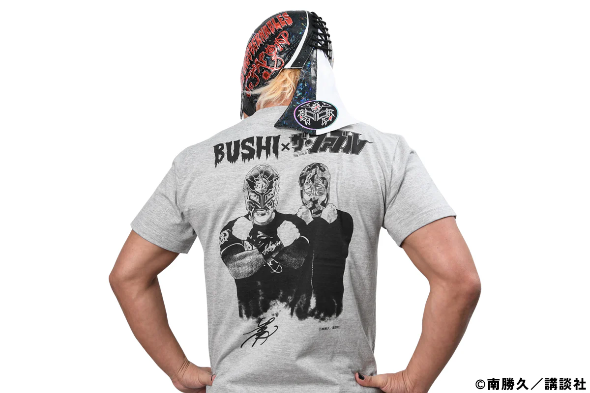 BUSHI×ザ・ファブル コラボTシャツ（グレー×ブラック） - Image 4