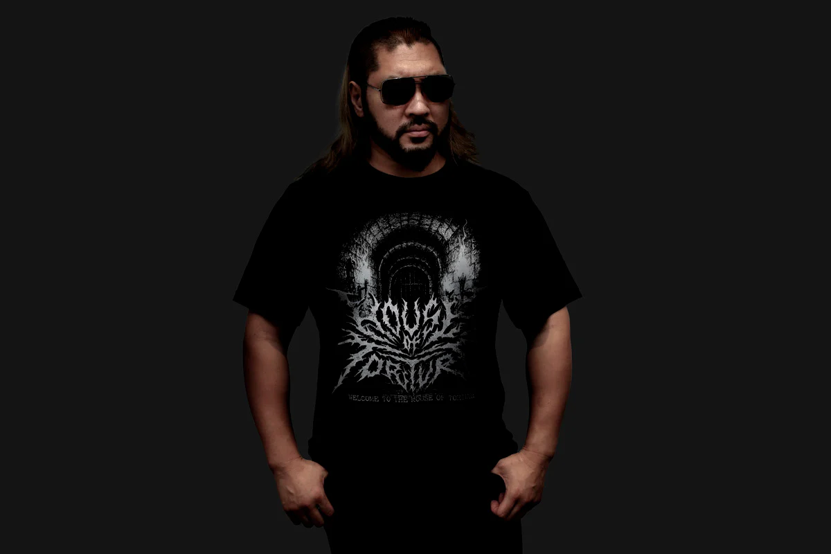 HOUSE OF TORTURE ドライTシャツ（2025・ブラック×シルバー×グレー） - Image 3