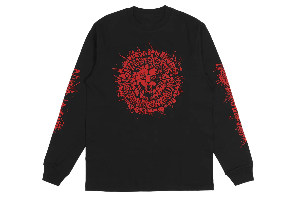 ライオンマーク ロングスリーブ（2025・ブラック×レッド） - Image 3