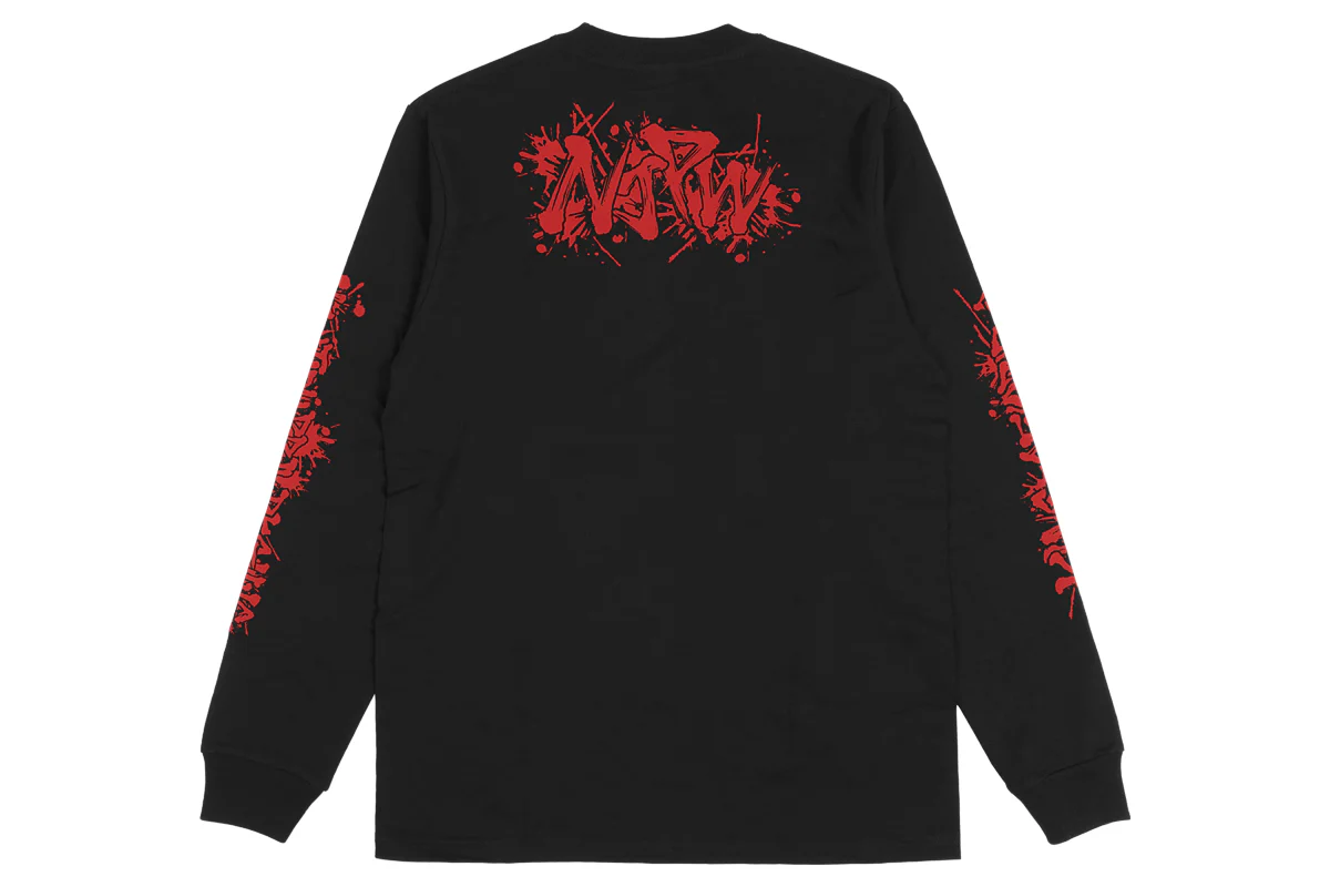 ライオンマーク ロングスリーブ（2025・ブラック×レッド） - Image 4