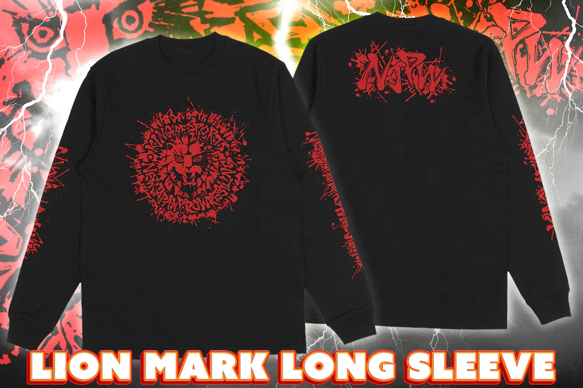 ライオンマーク ロングスリーブ（2025・ブラック×レッド） - Image 5