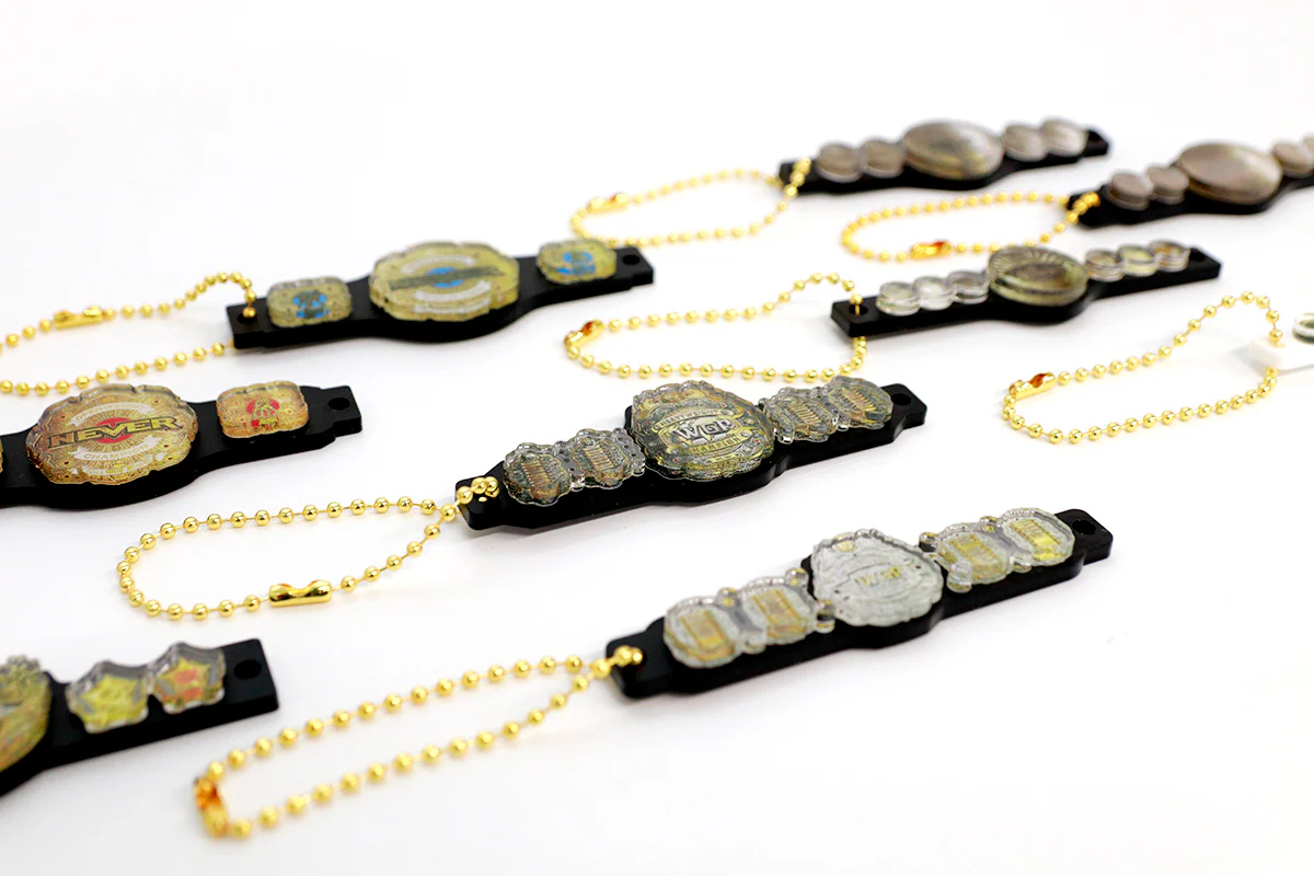 NJPW チャンピオンベルト ランダムアクリルボールチェーン - Image 3